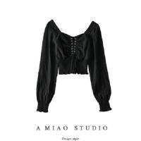 ราคา เสื้อลูกไม้แขนยาวเสื้อเอวลอยโชว์ไหปลาร้าผู้หญิงใหม่ฤดูร้อนเสื้อแขนพองอเนกประสงค์ (19673377097)