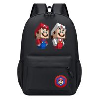 ราคา กระเป๋าเป้ Super Mario กระเป๋าเป้สะพายหลังสีพิมพ์ลายกระเป๋าแมสเซนเจอร์ กล่องดินสอชุด3ชิ้นเหมาะเป็นของขวัญสำหรับเด็ก (21164348801)