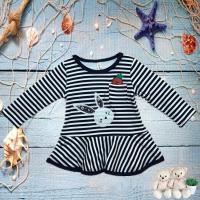 ราคา เสื้อแขนยาวลายทาง ปักลายกระต่ายน้อย เหมาะสำหรับเด็กผู้หญิง อายุ 1 5 ขวบ (5196950174)