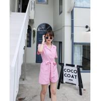 ราคา Newlooks GJ02 Mini jumpsuit pastel ชุดจั้มสูทขาสั้นผ้าลินิน สีพาสเทล (3165238101)