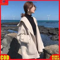 ราคา LeadingStar RC Authentic Women Fashion Loose Hooded Pea Coat Short Cloak Trench Coats Long sleeved Casual Solid Color Top Jacket Windbreaker Outerwear (20775812698)