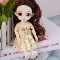 ราคา 17 cm barbie doll toy girl eight points BJD snow princess children birthday present (17225676876)