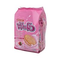 ราคา ฟันโอ คุ๊กกี้แซนวิช ไส้ครีมสตอเบอร์รี่ ขนาด 45 กรัม แพ็ค 12 ซอง คุกกี้ฟันโอ สตอ (18461457439)