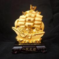 ราคา เรือทอง เรือสำเภา สีทองพ่นทราย ของขวัญ ขนเงินขนทองเข้ามาบ้าน 金船 (7895967793)