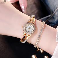 ราคา นาฬิกาข้อมือหรูหราสำหรับหญิงคลาสสิกประณีตเต็มรูปแบบกำไลพลอยเทียมผู้หญิงควอตซ์นาฬิกา (20114841844)
