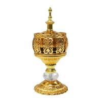 ราคา ที่ใส่ธูปโลหะสังกะสีแบบโบราณที่ใส่ธูปตกแต่งพร้อมถาดที่ถอดออกได้เครื่องหอมอโรมาสำหรับสำนักงานบ้านสปา (17105302547)