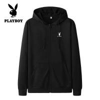 ราคา PLAYBOY บุรุษ Cardigan เสื้อกันหนาวซิปเสื้อกันหนาวหมวกกันน็อกนักเรียนหนุ่มถักเสื้อสเวตเตอร์ถักกำมะหยี่พร้อมหมวก (15798993058)