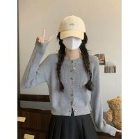 ราคา H H พร้อมส่ง เสื้อไหมพรมแขนยาว คอกลม มีกระดุมด้านหน้า M1139 C (20901627901)