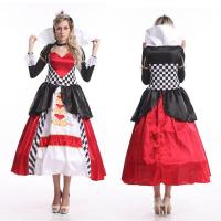 ราคา FREE SHIPPING Queen Of Hearts Alice In Wonderland Ladies Costume (20170238589)