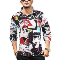 ราคา เสื้อเชิ๊ตลำลอง2023มาใหม่ล่าสุดเสื้อเชิ๊ตผู้ชายสลิมฟิตไพ่โป๊กเกอร์เสื้อเชิ้ตลายดอกแขนยาวเสื้อผู้ชายสินค้าตามสั่ง (19675019450)