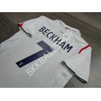 ราคา RETRO เสื้อฟุตบอลย้อนยุค ทีมชาติ England Home อังกฤษ เหย้า ชุดฟุตบอลโลก ปี 2006 พร้อมเบอร์ชื่อ 7 BECKHAM (21217330546)