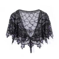 ราคา ชุดเดรสผ้าคลุมไหล่ประดับเลื่อมวินเทจสำหรับผู้หญิงผ้าคลุมไหล่สำหรับชุดเดรสทางการลูกไม้แวววาวปาร์ตี้ตอนเย็นงานแต่งงานผ้าคลุมไหล่ประดับเลื่อม (21111416649)