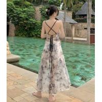 ราคา Piaopiao ชุดเดรสสตรีเดรสผ้าฝ้ายเด็กหญิงสไตล์จีนหมึกสำหรับผู้หญิงสไตล์ใหม่ Cewek Seksi ชุดเดรสผ่าสไตล์เซนเปลือยหลัง (19760539905)
