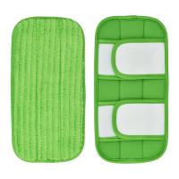 ราคา 2PCS Wet Dry Flat Mop Cloth Microfiber Floor Mop Replacement for Swiffer Sweeper Machine Washable Easy to Replace (20087410270)