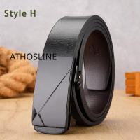 ราคา Athosline เข็มขัดเข็มขัดอัตโนมัติ3 5ซม สำหรับผู้ชายเข็มขัดกลับด้านได้สำหรับแท้ผู้ชายเข็มขัดหนังวงล้อเข็มขัดหัวเข็มขัดเสื้อเข็มขัดสำหรับยีนกางเกงขี้เกียจไม่มีรู3 5ซม (19921120122)