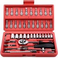ราคา Diamond ชุดเครื่องมือช่าง ชุดบล็อกประแจ จำนวน 121 pcs Tools Set ชุดเครื่องมือช่างอเนประสงค์ ชุดบล็อก 121 ชิ้น ปลอกหุ้ม ชุดประเเจ ชุดซ่อมรถยนต์ชุดเครื่องมือประแจชุดบล็อก46ชิ้นSocketInnTechผลิตจากเหล็กC