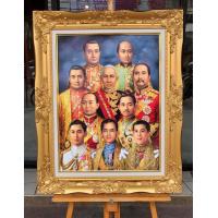 ราคา กรอบหลุยส์ทอง ภาพเคลือบฟีล์มเย็นลามิเนตอย่างดีกันน้ำกันฝุ่นทนทานหล่นไม่แตกใส่กรอบหลุยส์ทอง ขนาดรวมกรอบ21X26 นิ้ว (3845084075)