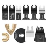 ราคา 12Pcs Oscillating Saw Cutters Universal Multi Tool Quick Release Saw Multi Cutter Kit Cutting Tool Set For Sanding Grinding Cutting (15946450340)