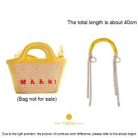 ราคา Marni Mini Bag ทอสายสะพายกระเป๋าแปลงอุปกรณ์เสริมสายสั้น (20031870562)