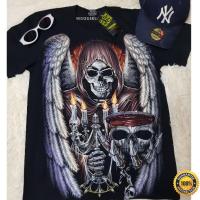 ราคา 2023 newของแท้100 Size S เสื้อเรืองแสงแบรนด์แท้ 3D พิมพ์ลายเรืองแสง สกรีนลายหน้า หลัง (20004094329)