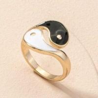 ราคา R19 Yin Yang Gold Ring แหวนหยินหยางสีทอง (17539742813)