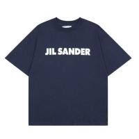 ราคา JIL SANDER Summer New Oversize Men and Women Couple Short Sleeves Simple Versatile Letter Print T shirt Black White Khaki Dark Green Royal Blue Fashion Trend S XL (19779803580)