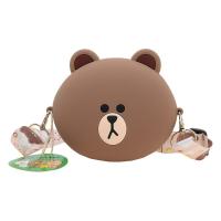ราคา กระเป๋าซิลิโคนสะพายข้างขนาดเล็กลายการ์ตูนรูปหมีสีน้ำตาลน่ารักสร้างสรรค์ Bagye62146294เก็บหูฟังแฟชั่นสำหรับเด็ก (19678719293)