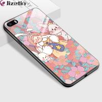 ราคา Jizetin เคสใส่โทรศัพท์กระจกสำหรับ iPhone 5 5S SE iPhone 6 6 Plus 6S 6S 6S Plus เคสเคสกระจกเทมเปอร์ดอกไม้สีชมพูสาวน่ารักกันกระแทก (20663056302)
