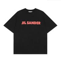 ราคา Plus size JIL SANDER new oversize men and women couples short sleeved simple wild letter printing short sleeved T shirt (19813305170)