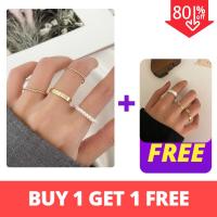 ราคา FINE TOO แหวนแฟชั่นผู้หญิง แหวนแฟชั่น ลายผีเสื้อ 2ชิ้น (9103699558)