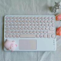 ราคา คีย์บอร์ดทัชแพด เมาส์ คีย์บอร์ด ไร้สาย แป้นพิมพ์ไทยอังกฤษ EN TH Thai keyboard 2 4G Wireless USB Mouse (11781202949)