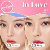 ราคา Protrendcolor Contact lens คอนแทคเลนส์โปรเทรนด์คัลเลอร์ รุ่น Inlove Brown Gray นำเข้าจากเกาหลี ของแท้ 100 มี อ ย ขนาดเลนส์ 14 2 เท่าตาจริง เลนส์นิ่ม แฟชั่น (10302900159)