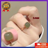 ราคา Plun แหวนน้ำตาลก้อนขนาดเล็กแหวนหยกเงินสเตอร์ลิง 925สีขาวเจดหยกดีไซน์แหวนหยก (18599125555)