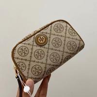ราคา 2023 new Tory Burch Ladys 2022 T Monogram Series Two Colors Mini Jacquard Cosmetic Bag Clutch Bag (20015763430)