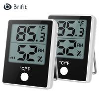 ราคา Brifitเครื่องวัดความชื้นสัมพัทธ์ดิจิตอลเครื่องวัดอุณหภูมิเครื่องวัดความชื้นอากาศดิจิทัลเทอร์โมมิเตอร์ในบ้านเครื่องวัดความชื้นMiniความชื้นและอุณหภูมิที่ถูกต้องความชื้นสำหรับสำนักงานบ้านเรือนกระจก 2 Pac