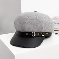 ราคา GIANTSHOP หมวก beret ผู้หญิง หัวเข็มขัดหนัง รุ่นเกาหลี หมวกอังกฤษ newsboy HF (14330995166)