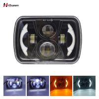 ราคา ไฟหน้าไฟหน้ารถมอเตอร์ไซค์แบบ Led 7นิ้ว60W 6000lm 6000K ทรงสี่เหลี่ยมอะไหล่โคมไฟสไตล์วินเทจสำหรับรถบรรทุกรถออฟโรด (18200896663)