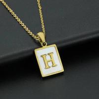 ราคา สร้อยคอโซ่ สเตนเลส 18K จี้ตัวอักษร 26 ตัว ประดับจี้รูปตัวอักษร สีทอง สําหรับผู้หญิง สร้อยคอ (18381319537)