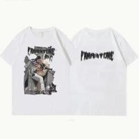 ราคา เสื้อยืดคอตตอน European and American style portrait print retro fashion brand loose T shirtS 5XL (21045293001)