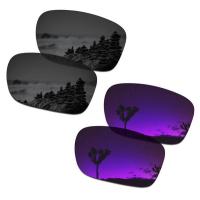 ราคา HOTnewSmarLT 2คู่แว่นกันแดด P Olarized เปลี่ยนเลนส์สำหรับ Oakley Holbrook ชิงทรัพย์สีดำและพลาสม่า PurpleHotsale (20353243261)