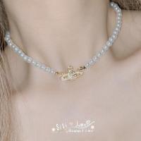 ราคา Vivienne Westwood SIsi ของแท้สร้อยคอแบบขาไข่มุกไข่มุกสำหรับคุณแม่แบบตะวันตกรุ่นยุโรปและอเมริกา (20638892930)