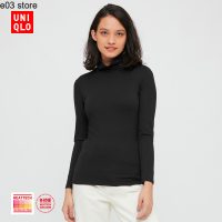 ราคา e03 store Uniqlo Women HEATTECH EXW เสื้อยืดสองตัว แขนยาว ชุดชั้นในที่อบอุ่น 428498 (18172525277)