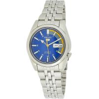 ราคา Seiko 5 Automatic Blue Dial Silver Stainless Steel Mens Watch SNK371K1 (19856445149)