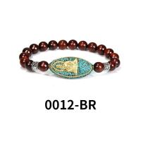ราคา 8MM Turquoise Buddhist Bracelet Sandalwood Beads Meditation Bracelet (15409163235)