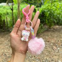 ราคา พวงกุญแจ ห้อยกระเป๋า กุญแจ ลายการ์ตูนมีปอมๆห้อย (20214260877)