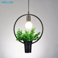 ราคา SOLLED LED อุตสาหกรรมเหล็กโบราณโคมไฟแขวนพืชสำหรับห้องครัวร้านอาหารโรงแรมโคมไฟติดเพดาน (14012377779)