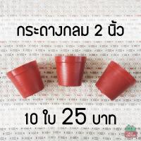 ราคา กระถางพลาสติก กลม 2 นิ้ว 10 ใบ สีดำ สีน้ำตาล กระถางกระบองเพชร กดซื้อ 1 10 ใบ (8644666606)