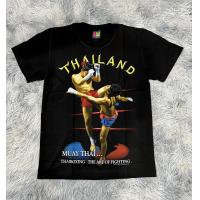 ราคา New เสื้อยืดลายไทยแลนด์สกรีนมวยไทย ผู้ใหญ่ ผ้าดีผ้าสวย ราคาถูก (20348136248)