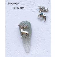 ราคา 10pcs 2023 Christmas nail decoration ultra flash luxury three dimensional elk snow bell diamond nail parts wholesale (20570346706)