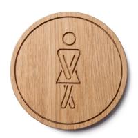 ราคา FudFudAR ฝุด ฝุด อะ ป้ายห้องน้ำ แบบที่ 56 ห้องน้ำเพศกลาง GENDER NEUTRAL Gender Neutrality ห้องน้ำชาย toilet sign ห้องน้ำหญิง มินิมอล ป้ายไม้สน โรงแรม รีสอร์ท (16765540595)